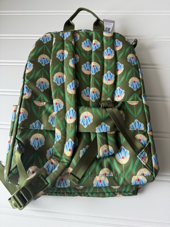 Vera Bradley Lighten Up Essential Large Backpack - Tulip Rows NEW 1990 main image 4